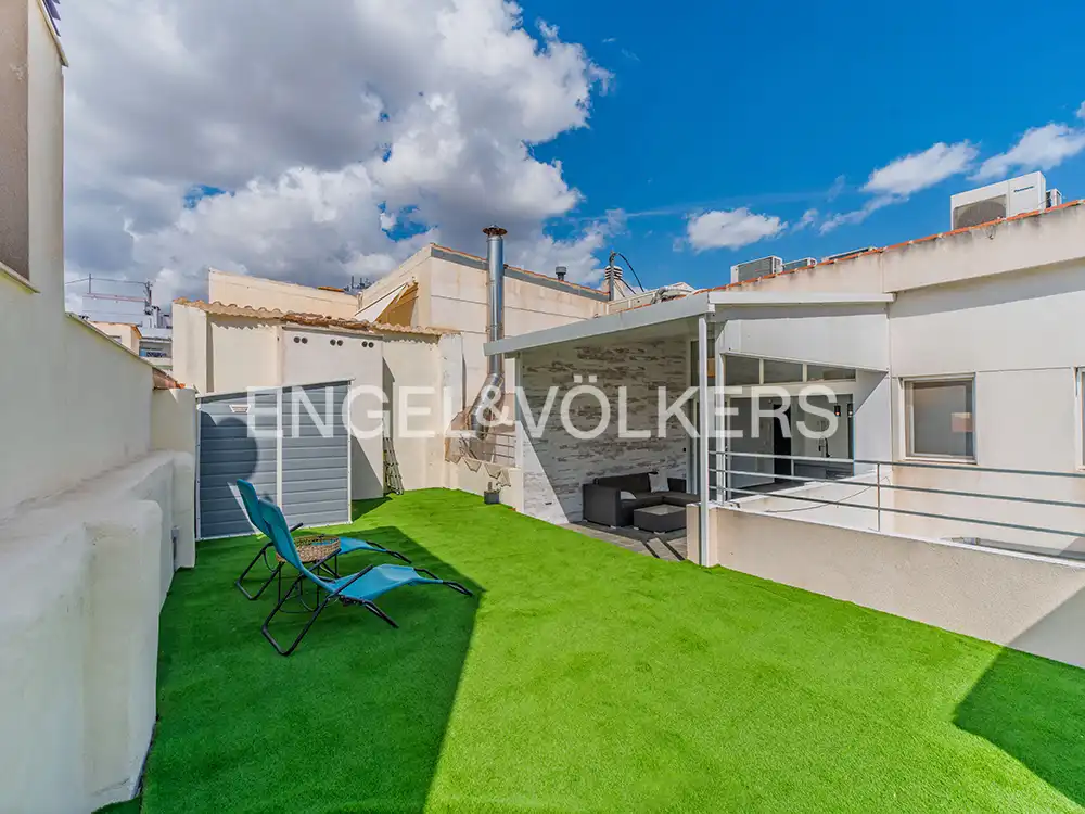 Terrasse von Dachboden zur Miete in Alicante / Alacant mit Klimaanlage, Heizung und Terrasse