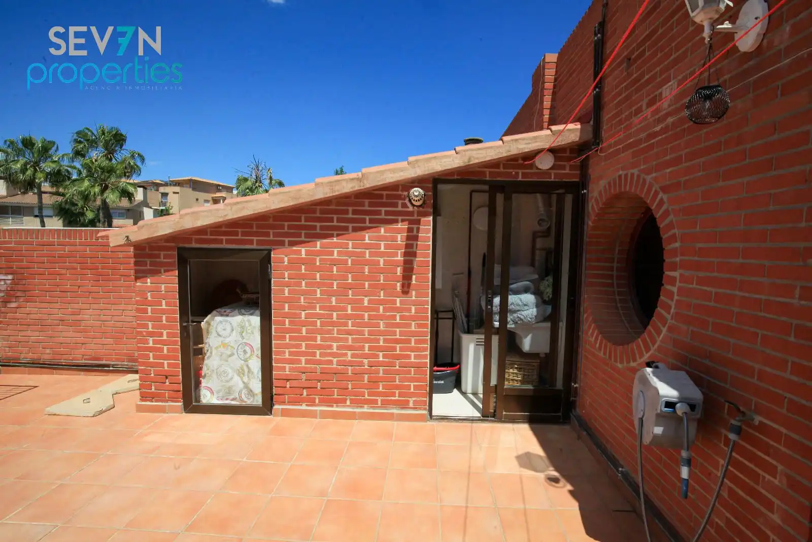 Terraza de Casa adosada en venta en Alicante / Alacant con Aire acondicionado, Calefacción y Piscina