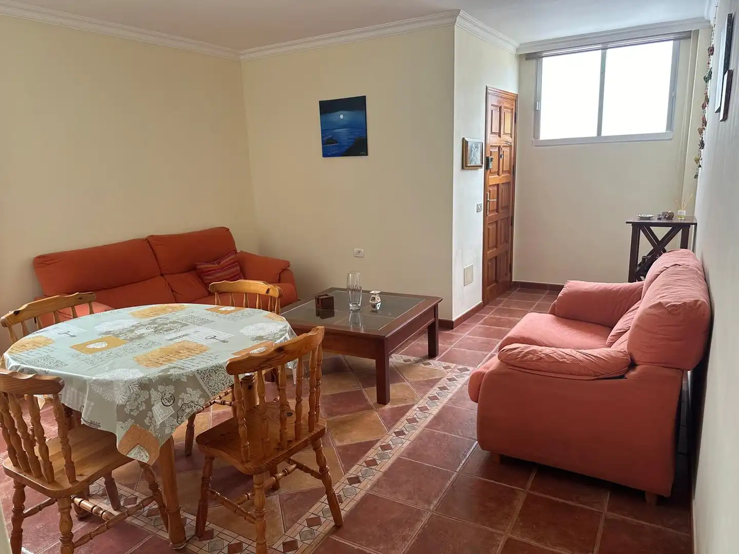 Sala de estar de Piso de alquiler en Los Realejos con Terraza, Amueblado y Balcón
