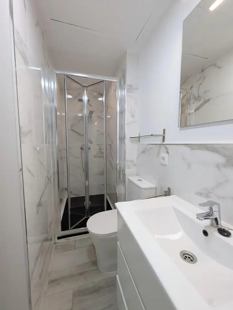 Bany de Apartament de lloguer en Sevilla amb Aire condicionat i Moblat