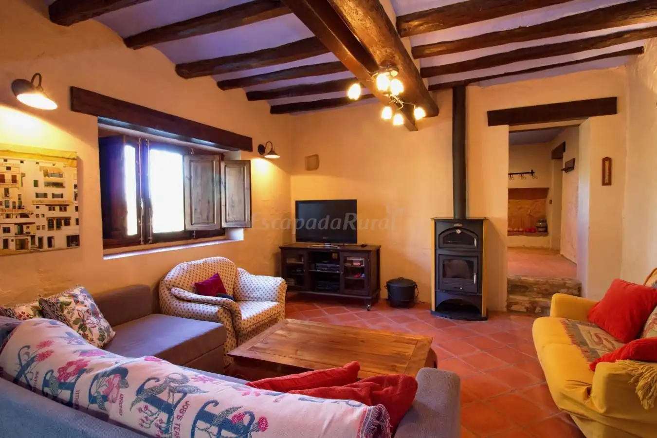 Sala de estar de Finca rústica en venta en El Catllar  con Calefacción, Jardín privado y Terraza