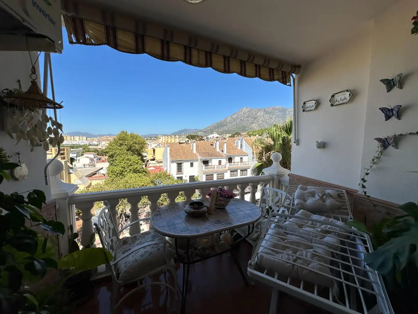 Terrace of Flat for sale in Marbella  with Air Conditioner, Furnished and Balcony