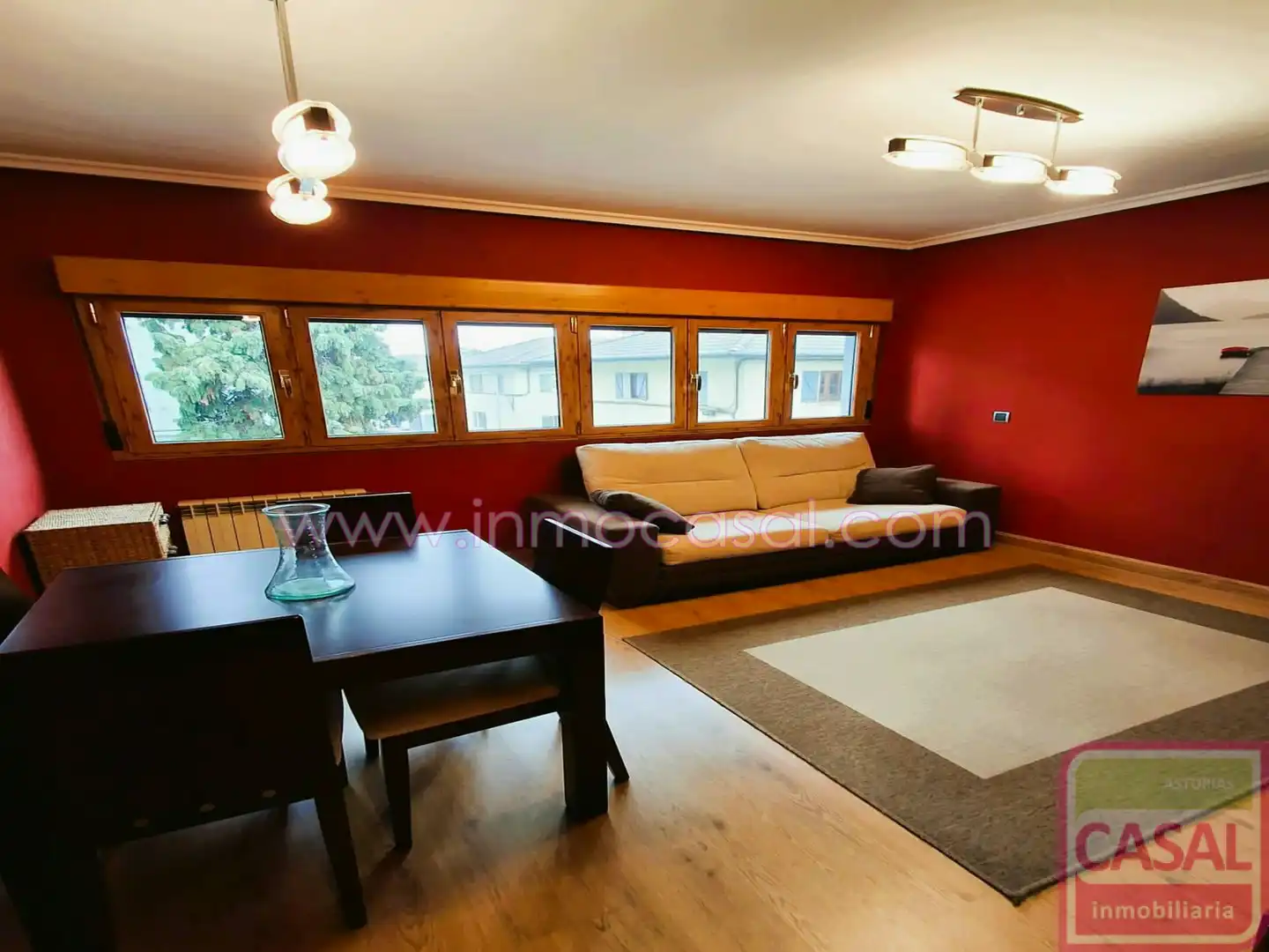 Sala de estar de Piso en venta en Avilés con Calefacción y Amueblado