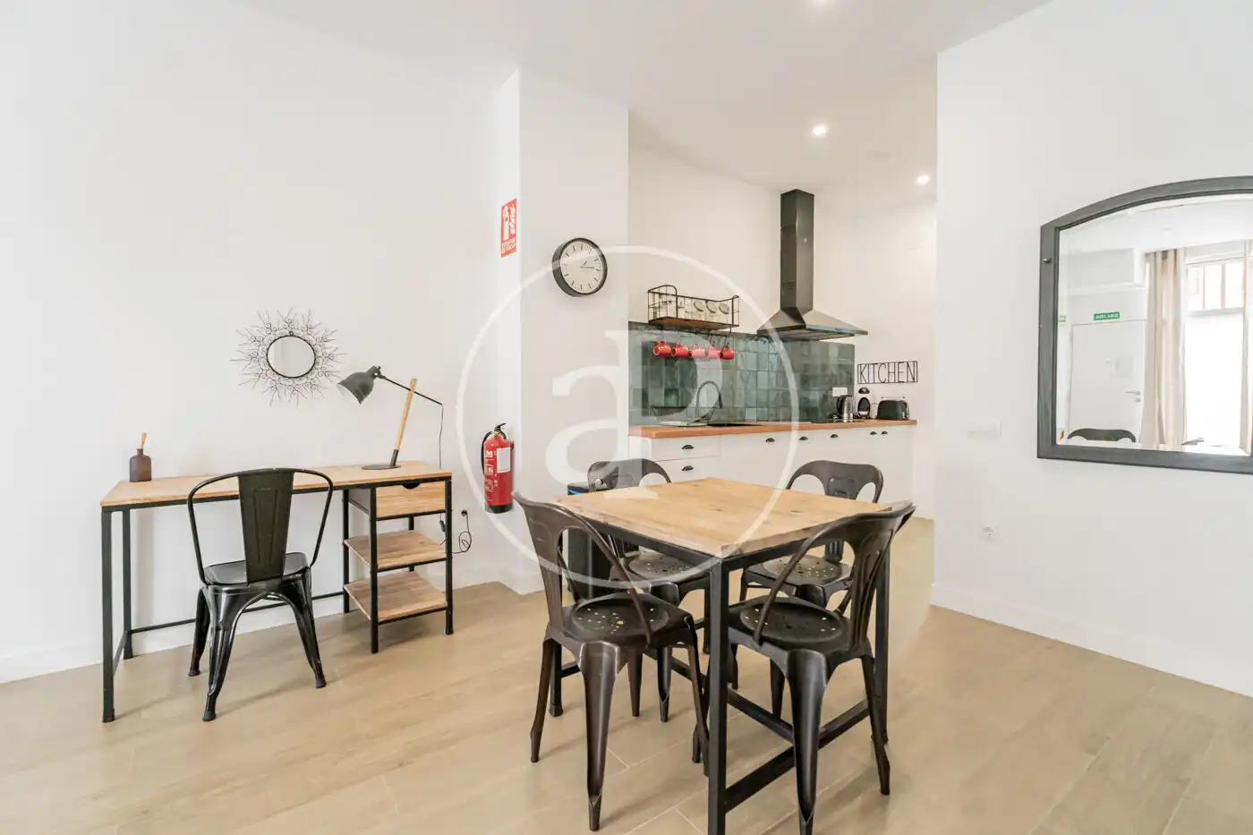 Kitchen of Flat for rent in Madrid  with Air Conditioner, Heating and Furnished