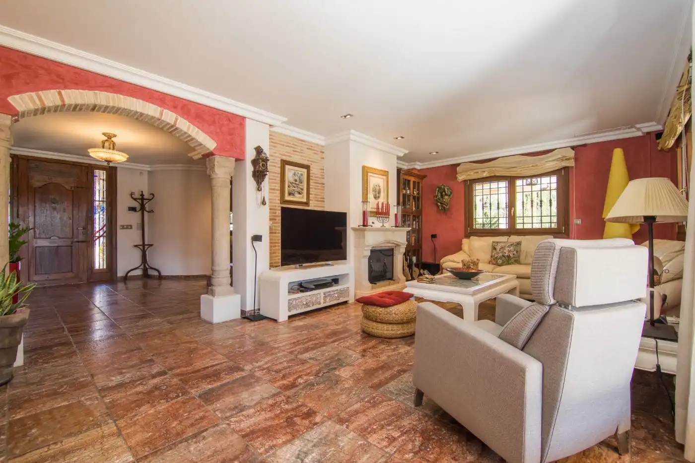 Living room of Houses for sale in Elche / Elx  with Air Conditioner, Private garden and Terrace