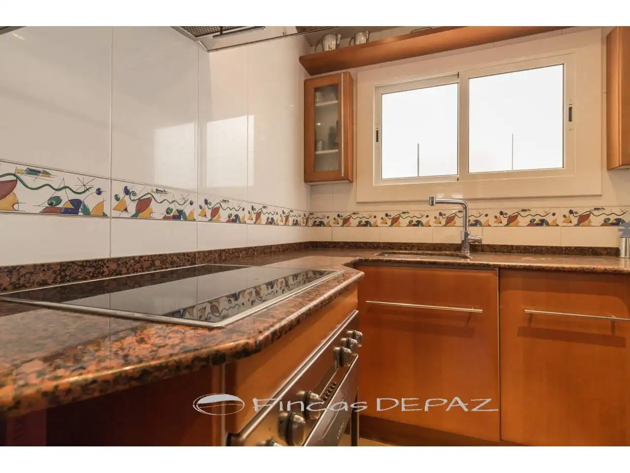 Cocina de Apartamento de alquiler en Castelldefels con Parquet, Terraza y Amueblado