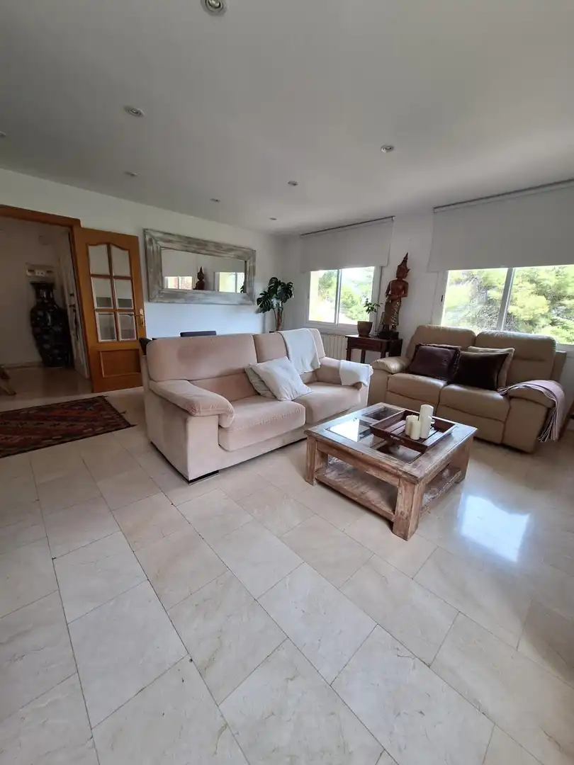 Sala d'estar de Casa o xalet en venda en Castellar del Vallès amb Calefacció, Terrassa i Piscina