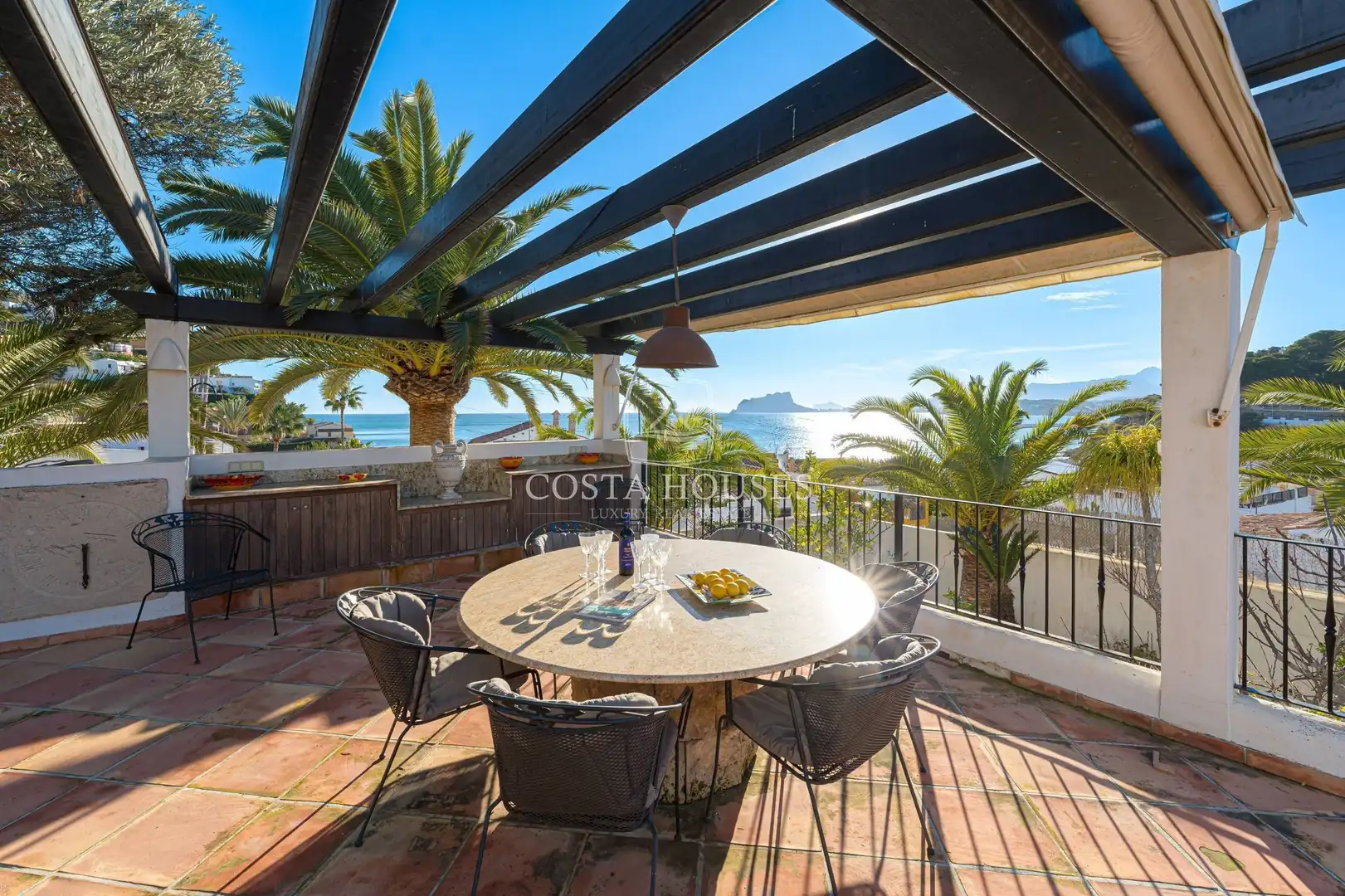 Terrassa de Casa o xalet en venda en Moraira amb Aire condicionat, Calefacció i Jardí privat