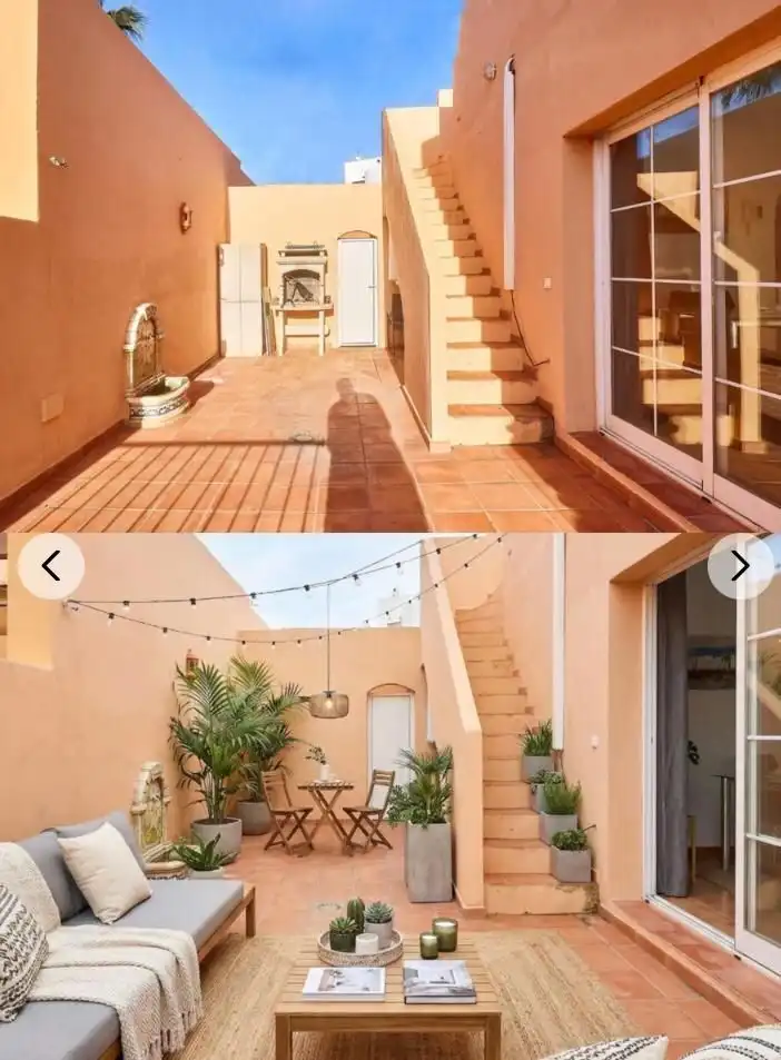 Balcony of Houses for sale in Mijas  with Air Conditioner, Heating and Private garden