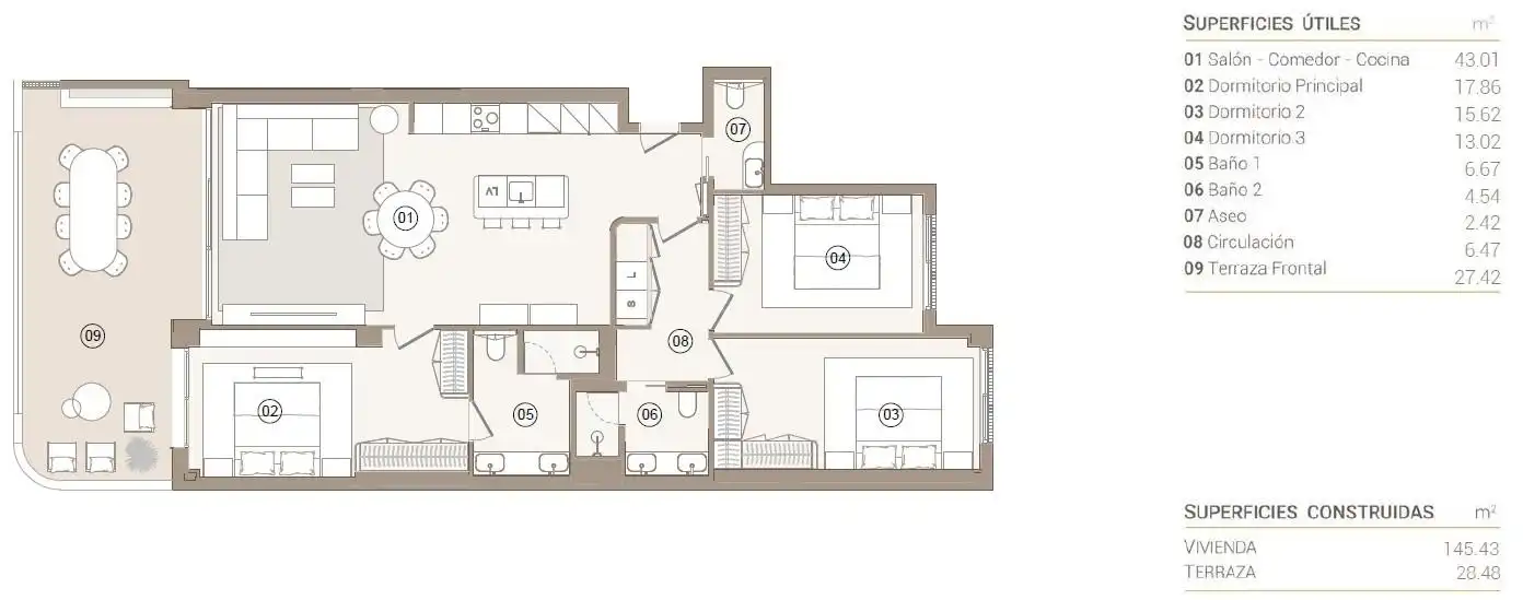 Appartement compact avec piscine à vendre à Orihuela Costa, imagen 13
