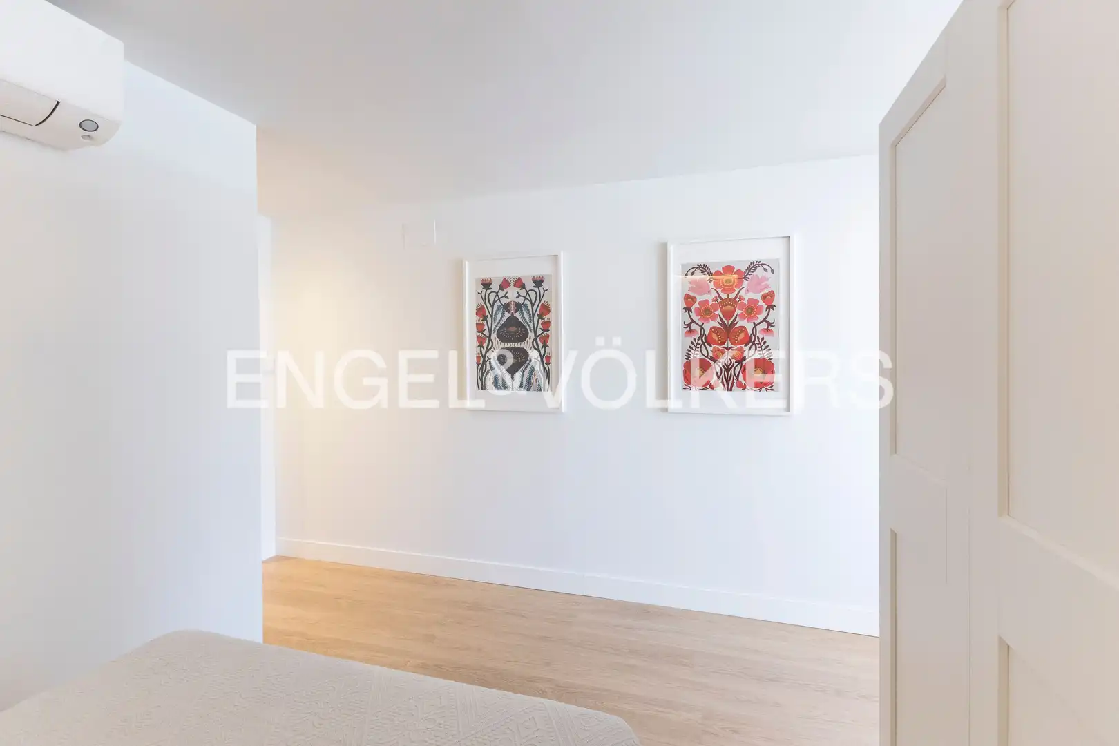 Schlafzimmer von Wohnung zur Miete in Madrid mit Klimaanlage, Heizung und Terrasse