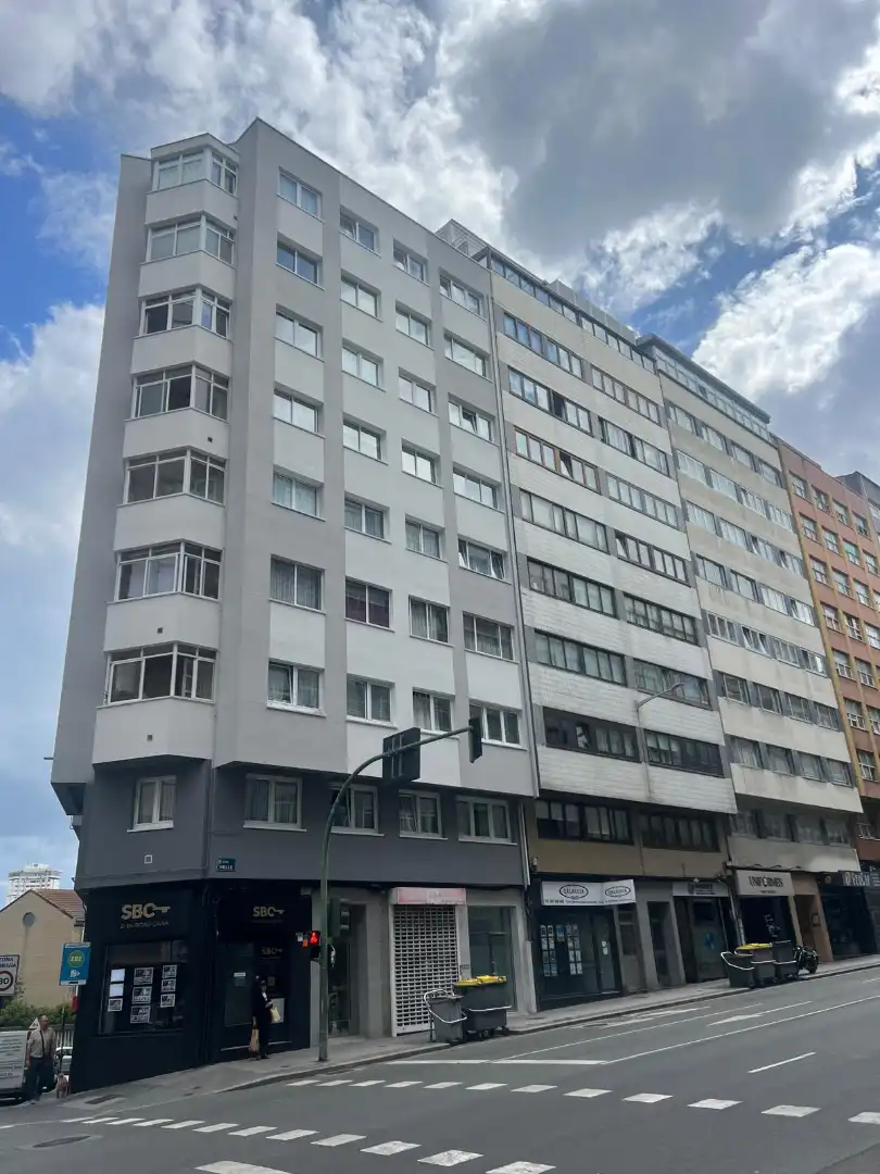 Exterior view of Flat for rent in A Coruña Capital   with Heating, Furnished and Oven