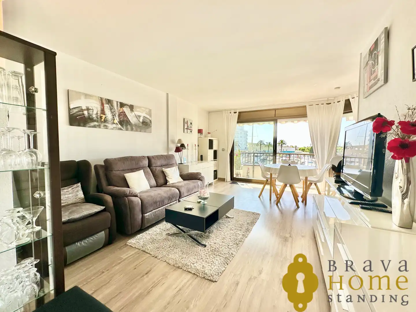 Sala de estar de Piso en venta en Empuriabrava con Aire acondicionado, Terraza y Trastero