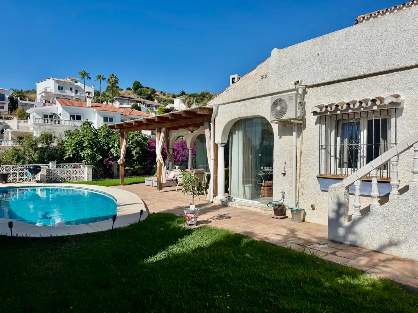 Jardí de Casa o xalet en venda en Mijas amb Aire condicionat, Jardí privat i Terrassa