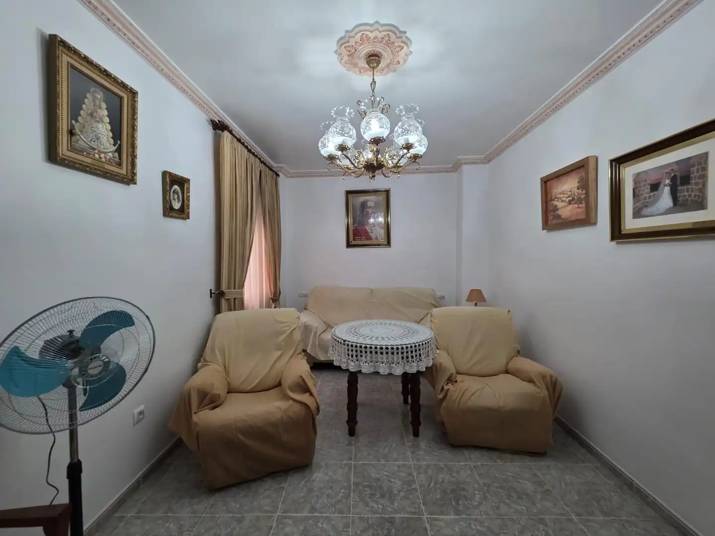 Living room of Houses for sale in Cuevas Bajas  with Air Conditioner, Heating and Terrace