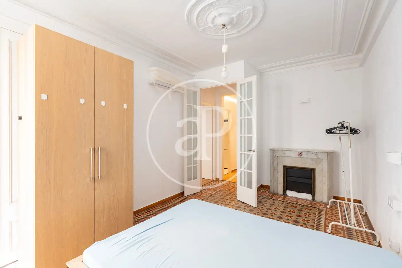 Schlafzimmer von Wohnung zur Miete in Barcelona mit Klimaanlage, Heizung und Möbliert