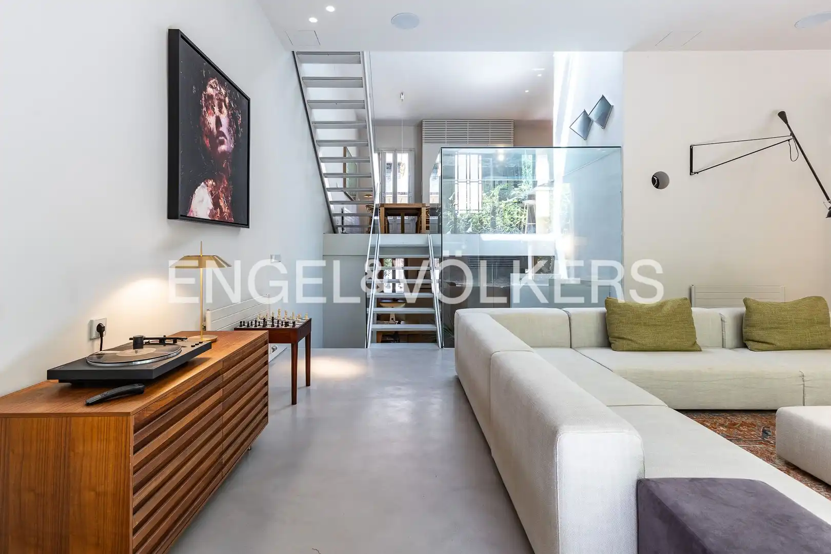 Living room of Houses for rent in Barcelona  with Air Conditioner, Heating and Private garden
