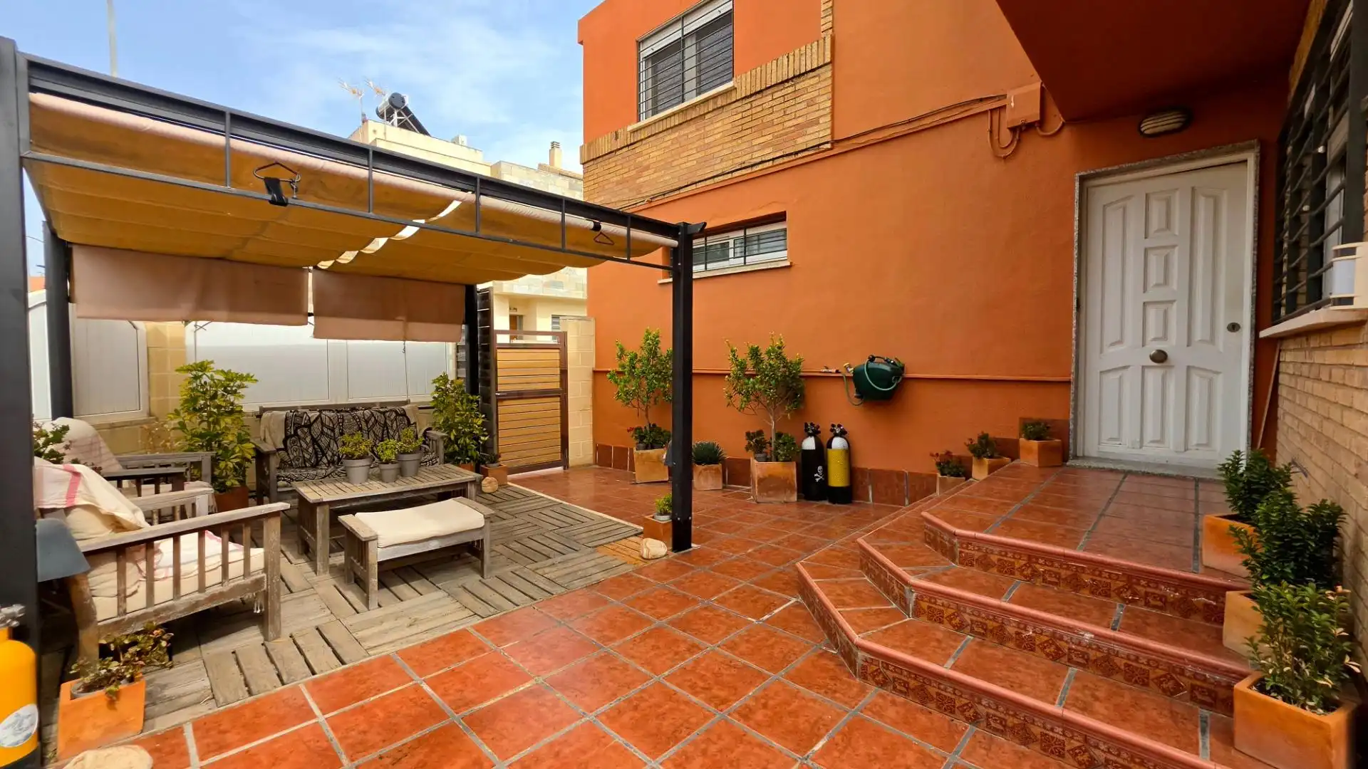 Terrassa de Casa o xalet en venda en Cartagena amb Aire condicionat, Calefacció i Jardí privat