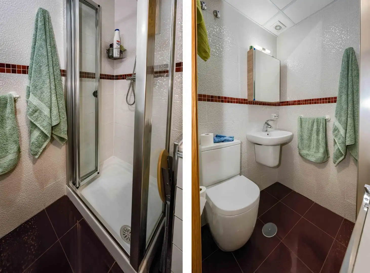 Badezimmer von Dachboden zum Verkauf in Sevilla mit Klimaanlage, Heizung und Terrasse