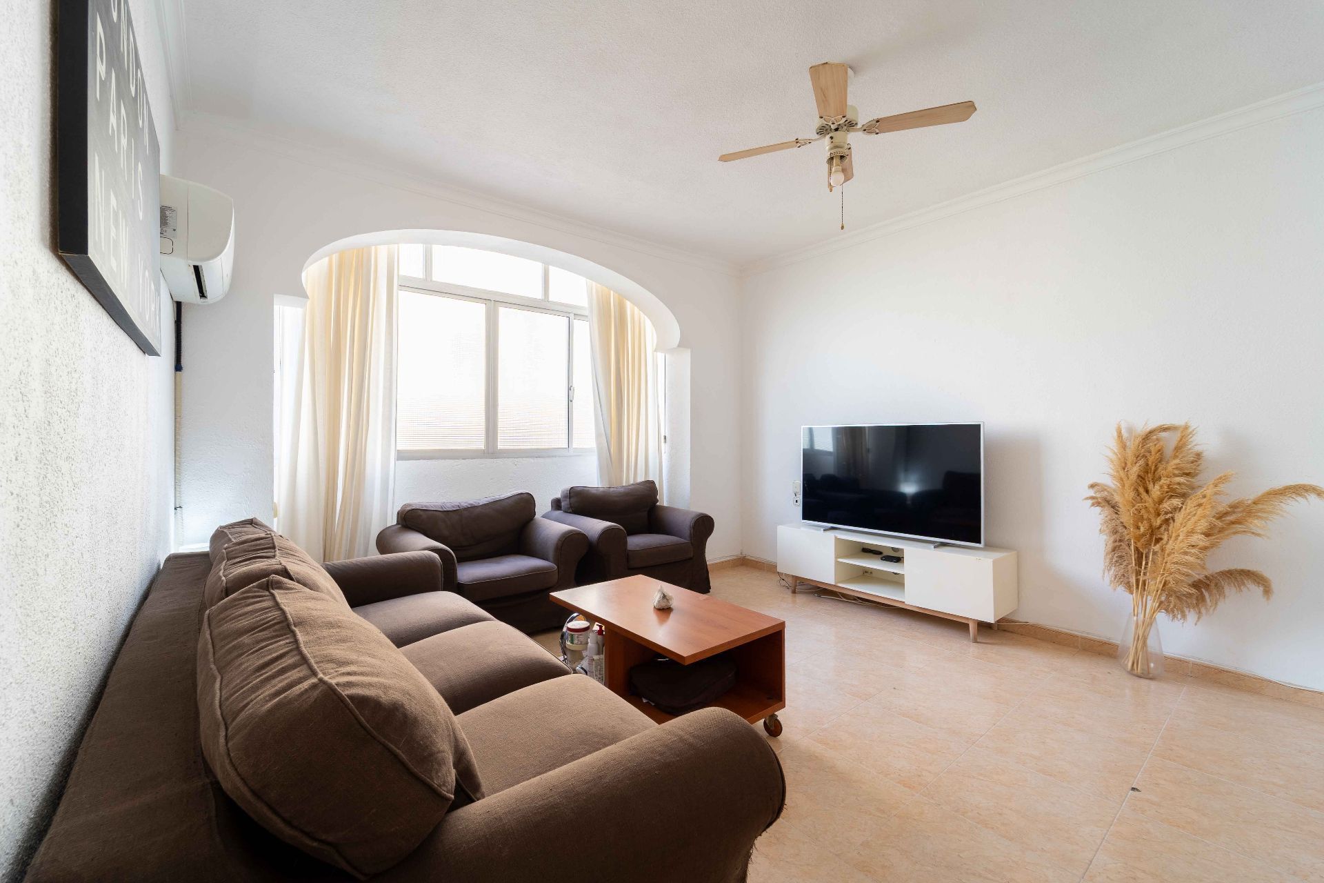 Living room of Flat for sale in Málaga Capital  with Air Conditioner