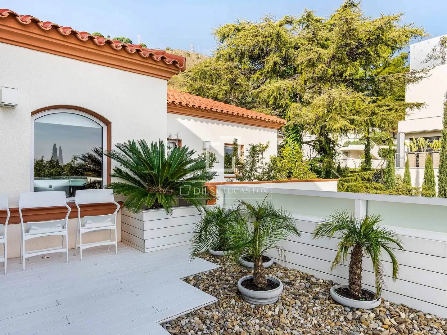 Terrassa de Casa o xalet en venda en Barcelona amb Aire condicionat, Calefacció i Jardí privat