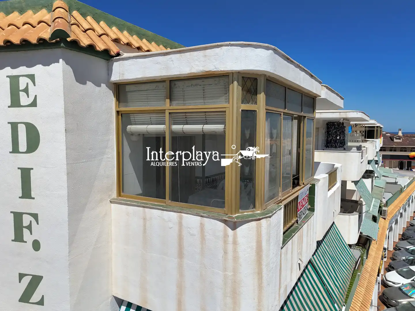Terraza de Apartamento en venta en La Manga del Mar Menor con Aire acondicionado, Terraza y Amueblado