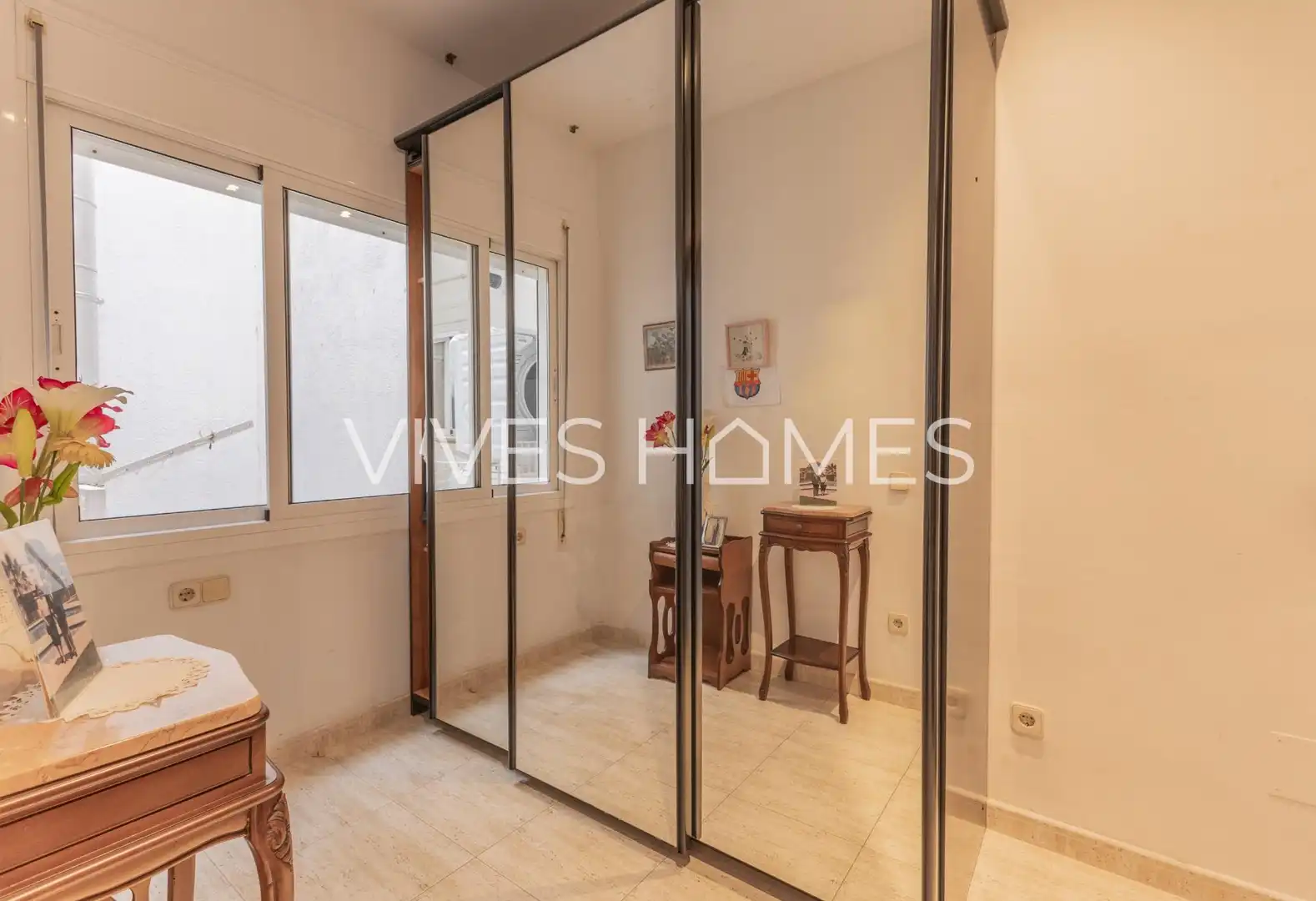 Schlafzimmer von Wohnung zum Verkauf in Sant Andreu de Llavaneres mit Klimaanlage, Heizung und Terrasse