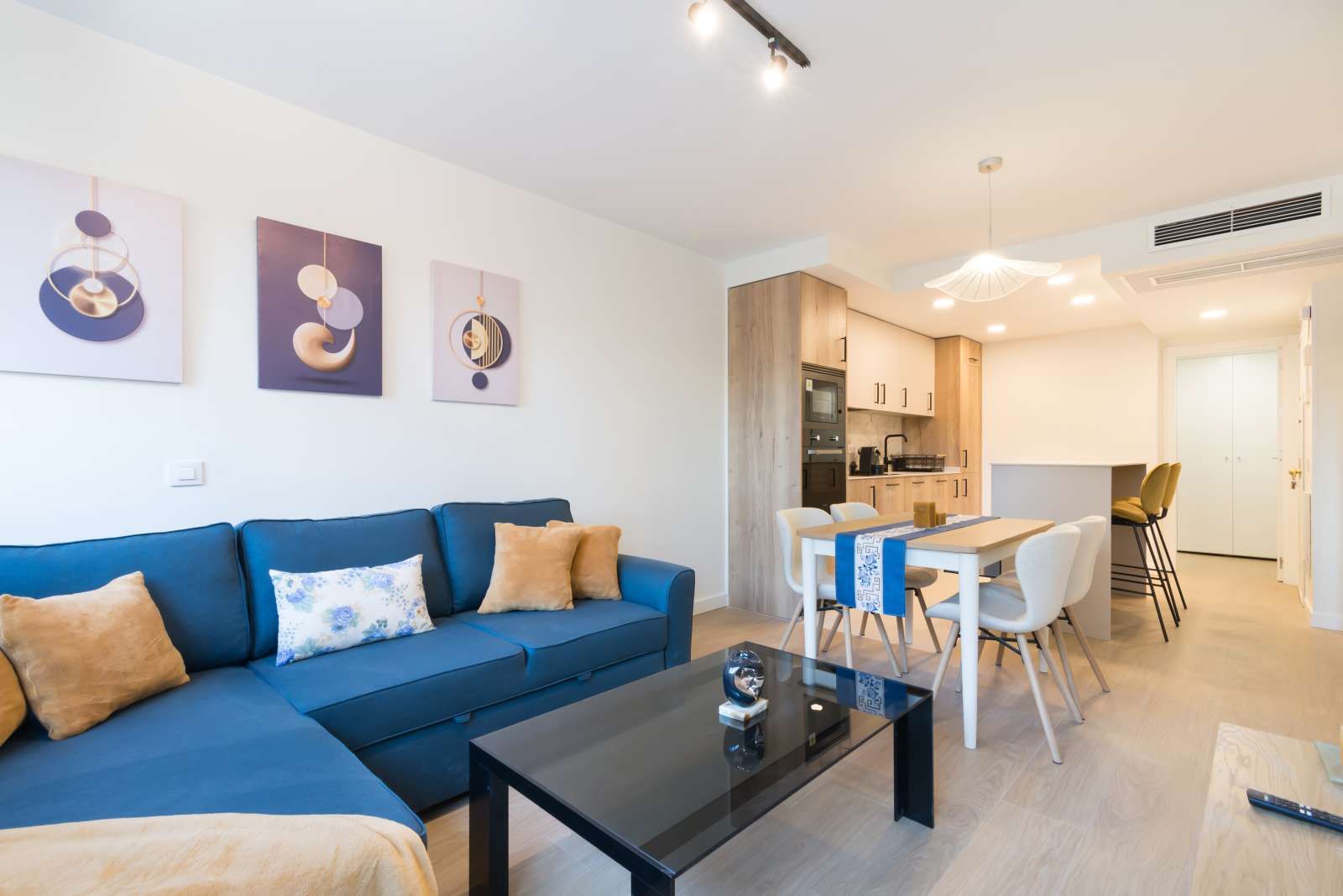 Sala d'estar de Estudi per a compartir en  Madrid Capital amb Aire condicionat i Terrassa