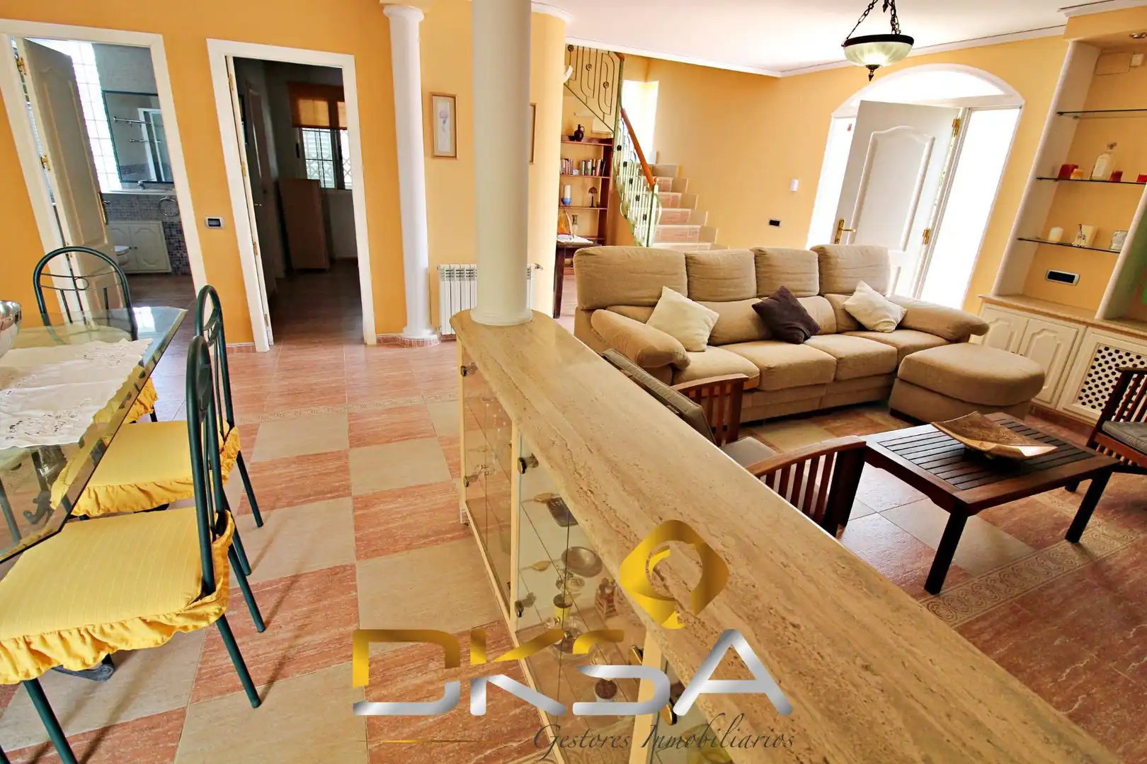 Living room of Houses for sale in Castellón de la Plana / Castelló de la Plana  with Air Conditioner, Heating and Private garden