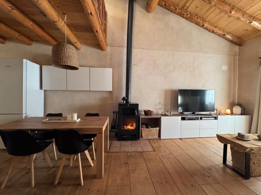 Living room of House or chalet for sale in Beceite  with Air Conditioner, Heating and Terrace