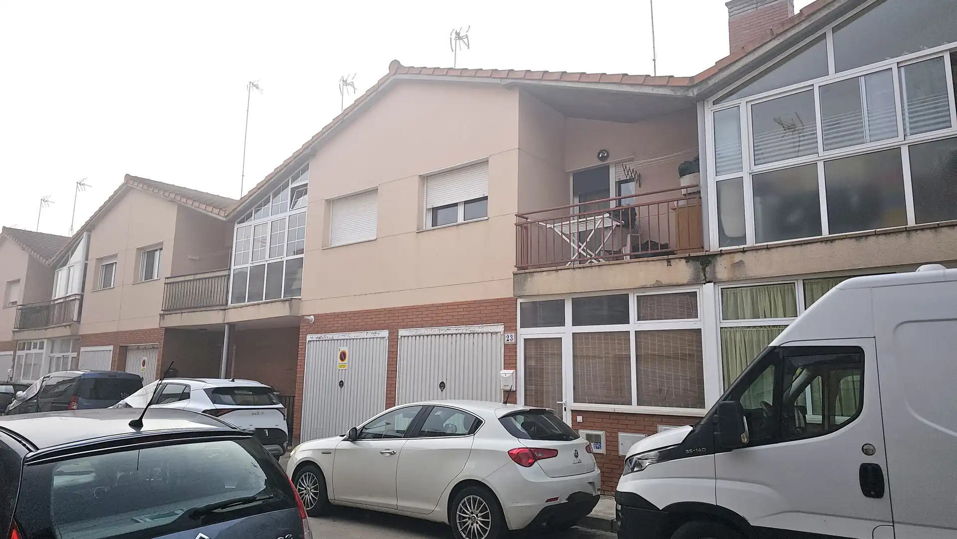 Vista exterior de Piso en venta en Santovenia de Pisuerga