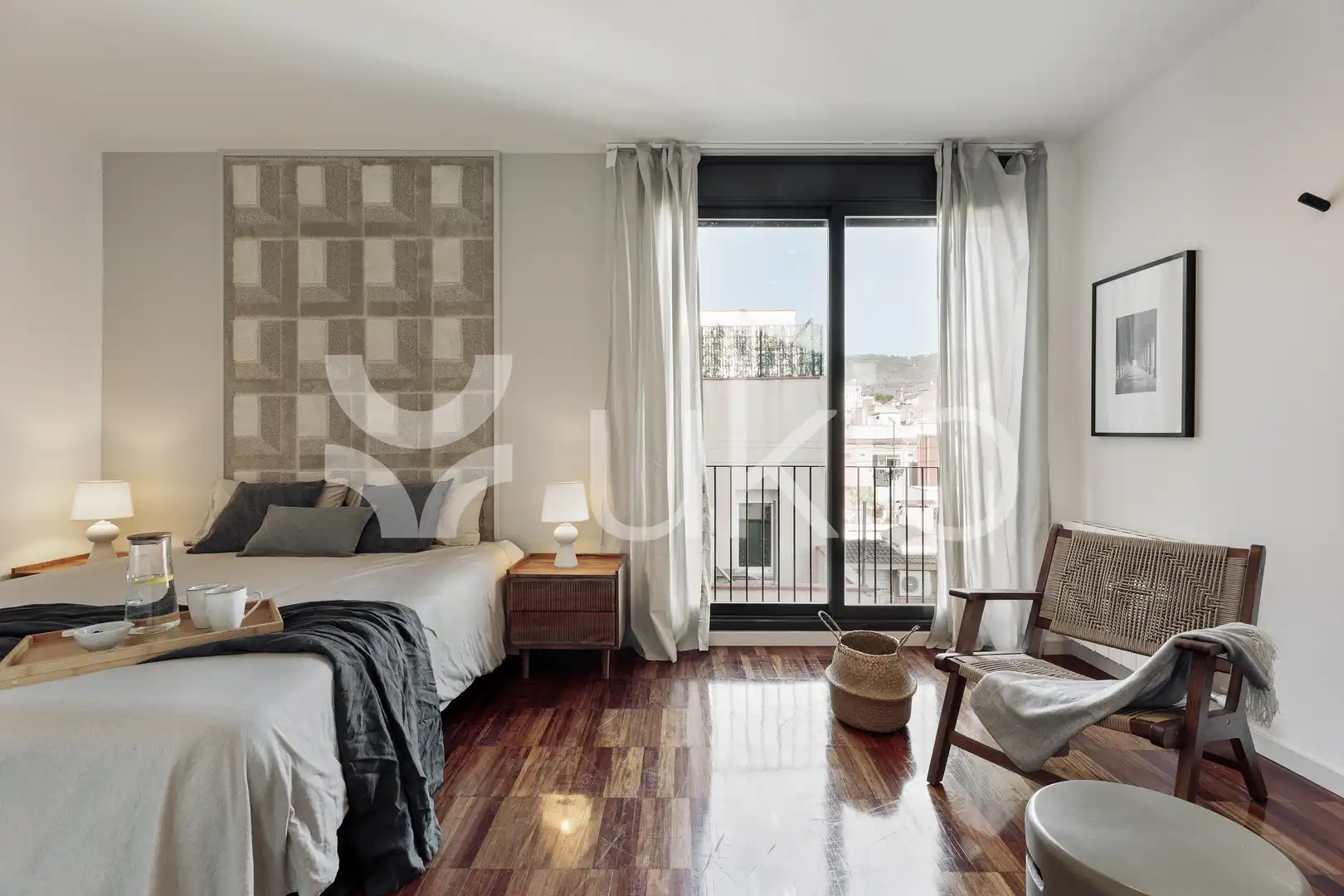 Habitación de Apartamento de alquiler en Barcelona con Aire acondicionado, Calefacción y Terraza