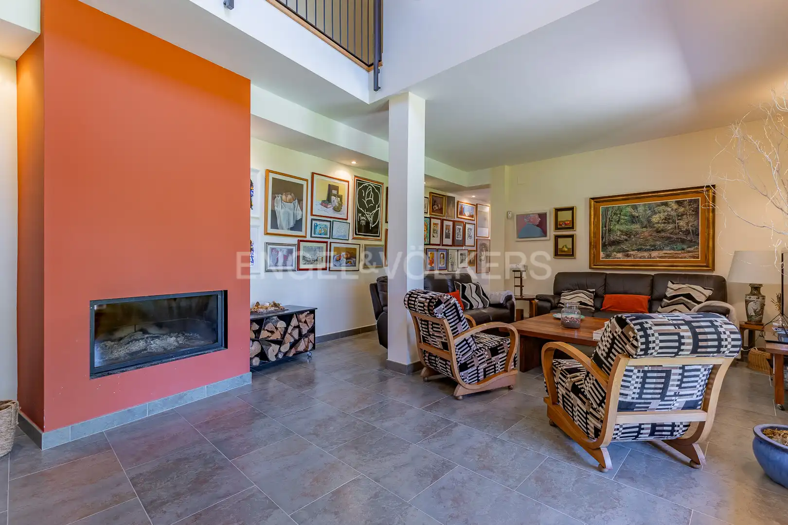 Sala de estar de Finca rústica en venta en Gallifa con Aire acondicionado, Calefacción y Jardín privado