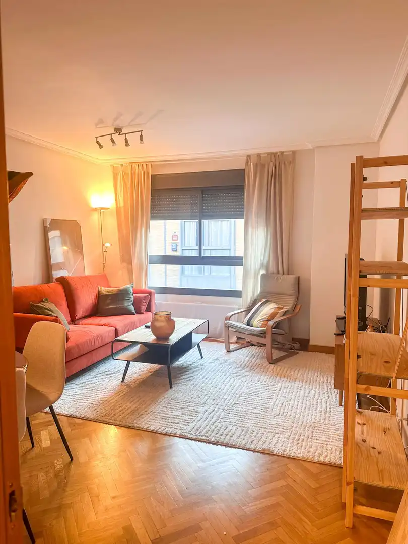 Sala d'estar de Apartament per a compartir en  Madrid Capital amb Aire condicionat, Calefacció i Terrassa