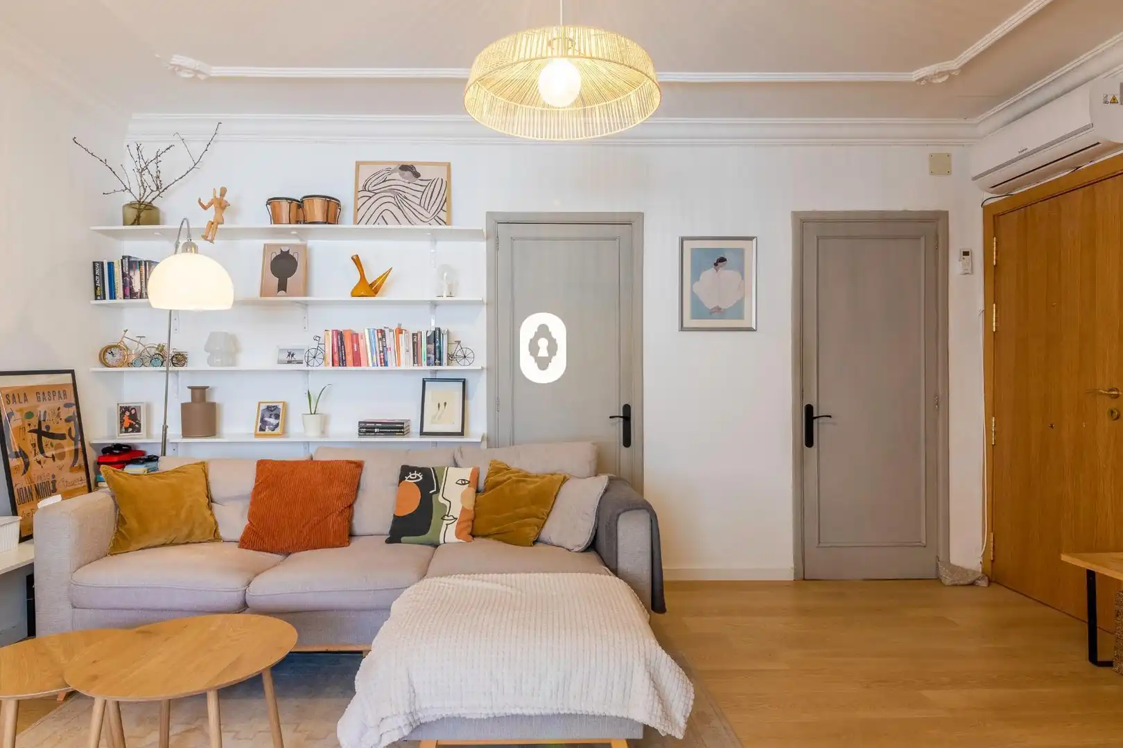 Living room of Flat for sale in Inca  with Air Conditioner, Parquet flooring and Terrace