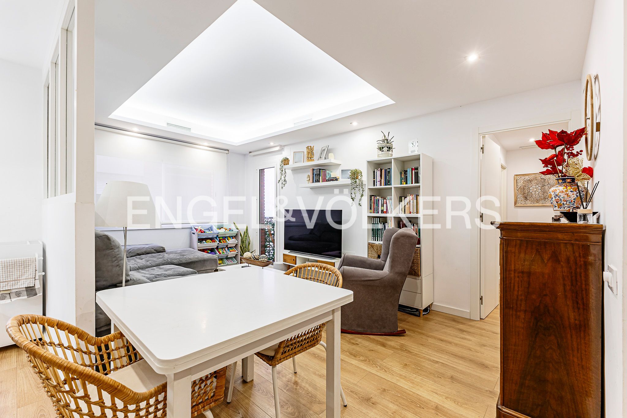 Sala de estar de Piso en venta en  Barcelona Capital con Aire acondicionado, Calefacción y Balcón