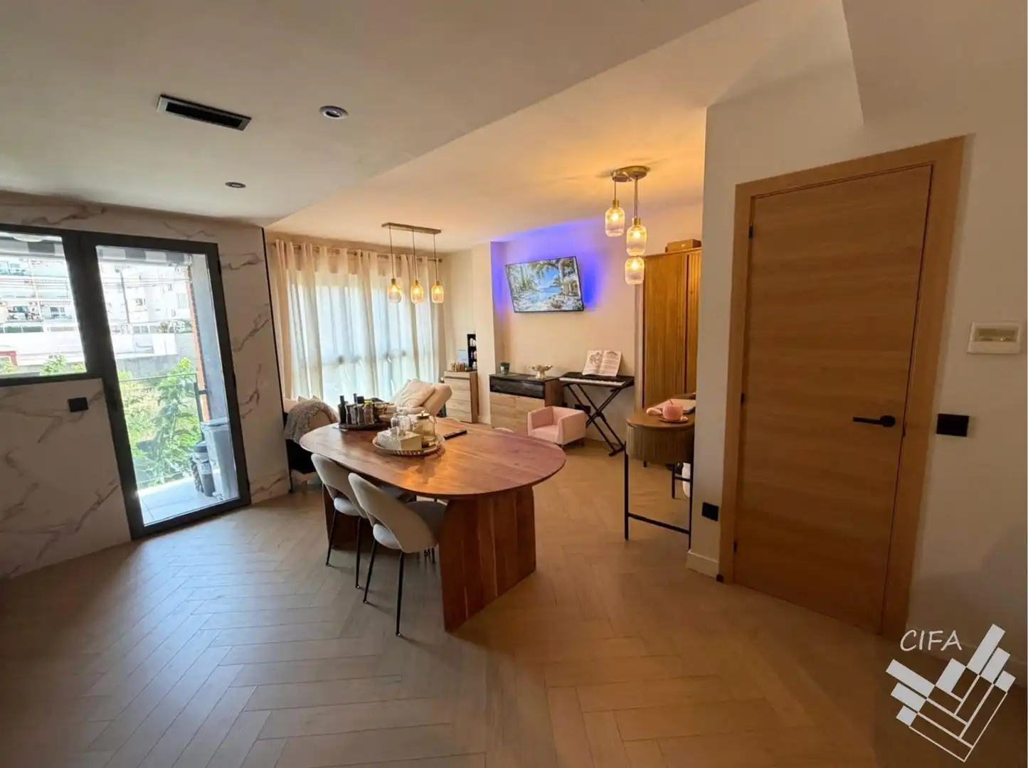 Wohnzimmer von Wohnung zum Verkauf in Benicarló mit Klimaanlage, Abstellraum und Balkon