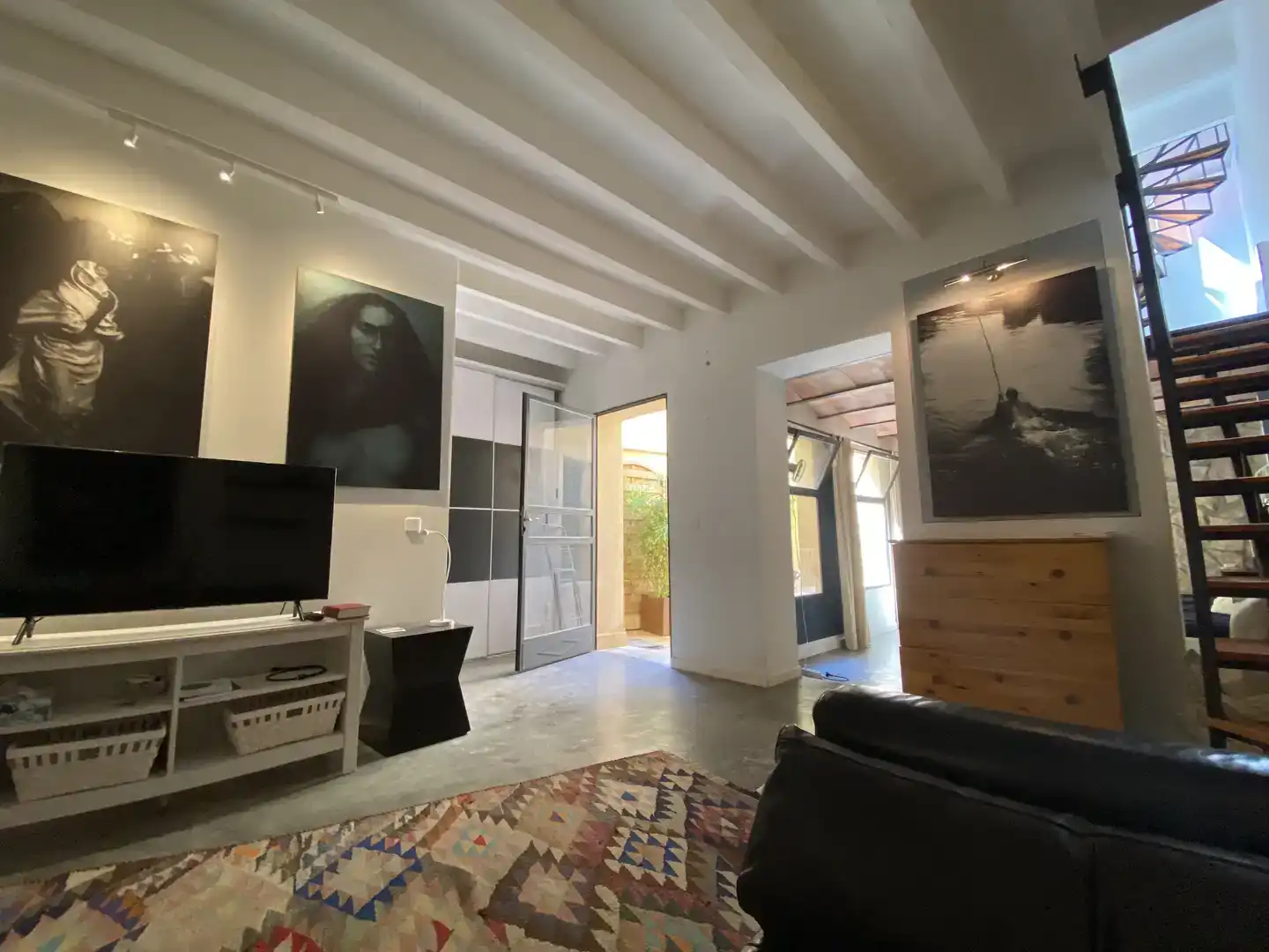 Sala d'estar de Pis en venda en  Palma de Mallorca amb Aire condicionat, Jardí privat i Moblat