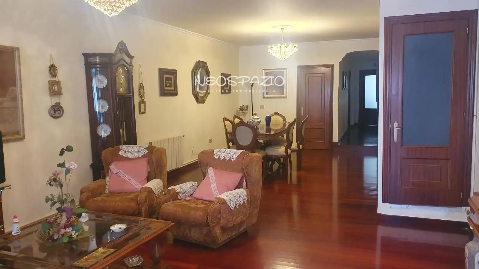 Sala de estar de Casa o chalet en venta en Monterroso con Calefacción, Parquet y Terraza