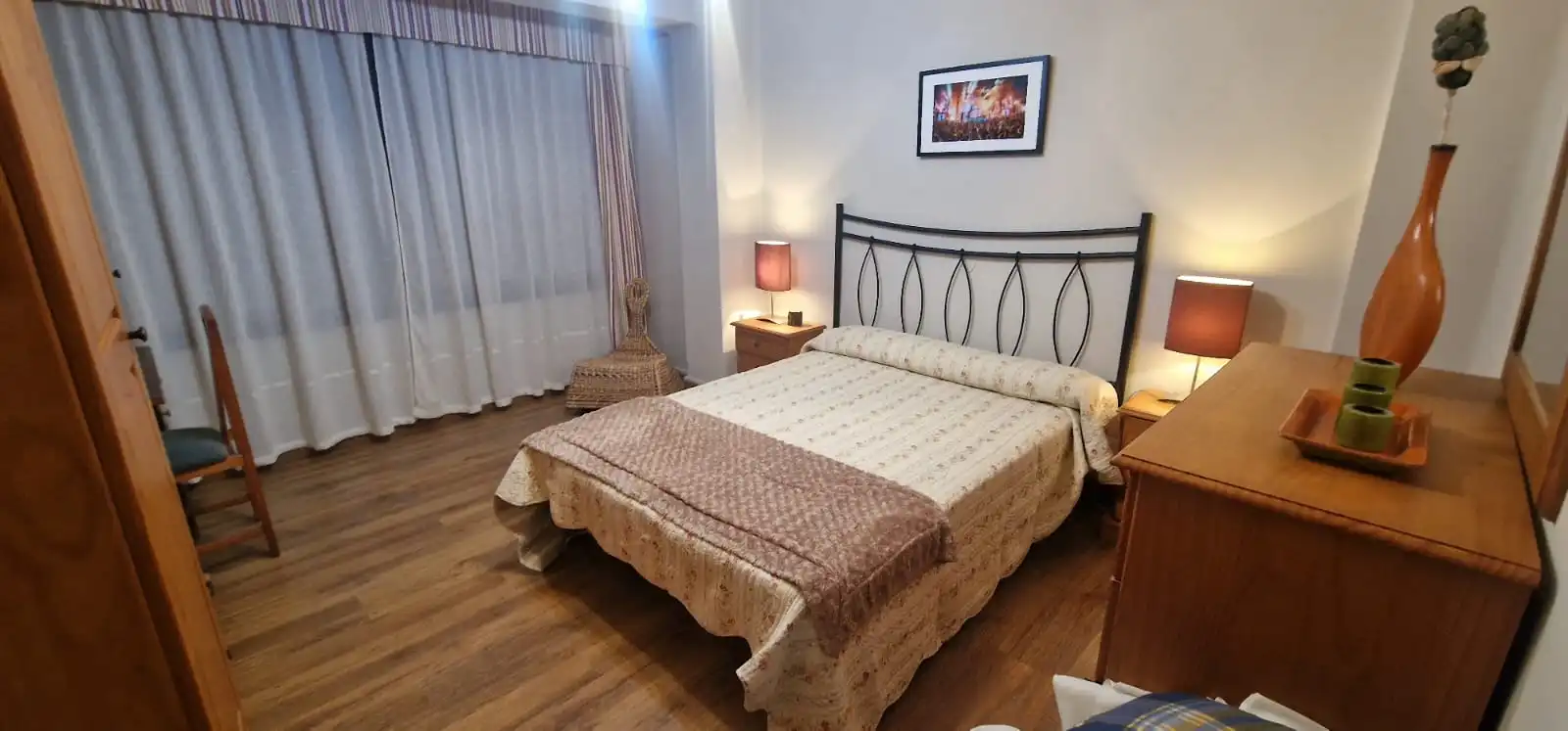 Bedroom of Flat for rent in Ferrol  with Furnished