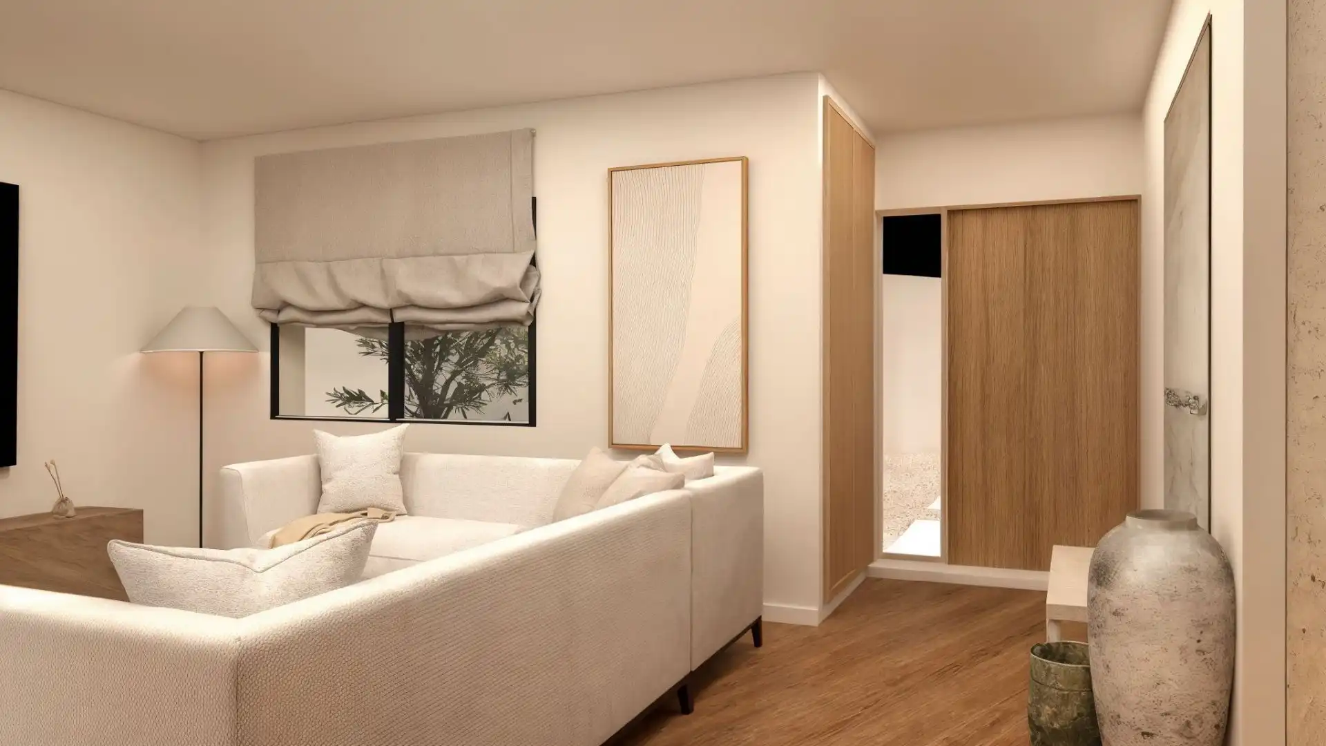 Dormitori de Casa o xalet en venda en Aljaraque amb Aire condicionat, Jardí privat i Piscina