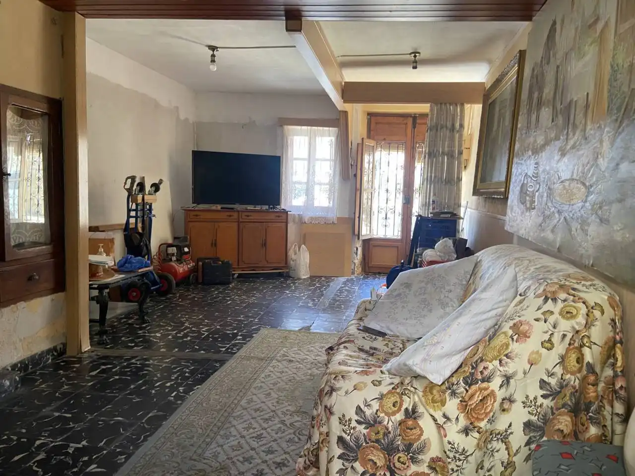 Sala de estar de Finca rústica en venta en Montserrat con Terraza