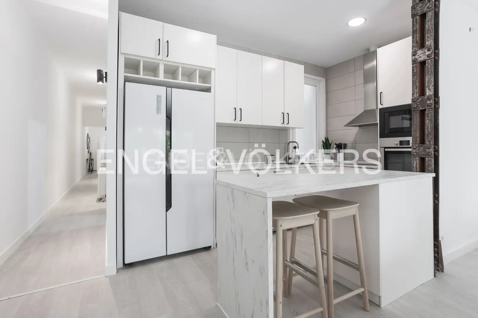 Cocina de Piso de alquiler en Madrid con Calefacción, Parquet y Amueblado
