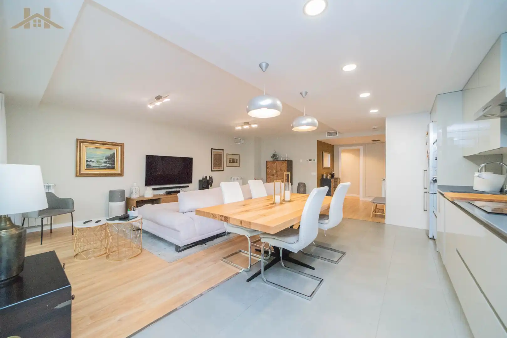 Sala de estar de Planta baja en venta en Rivas-Vaciamadrid con Aire acondicionado, Calefacción y Parquet