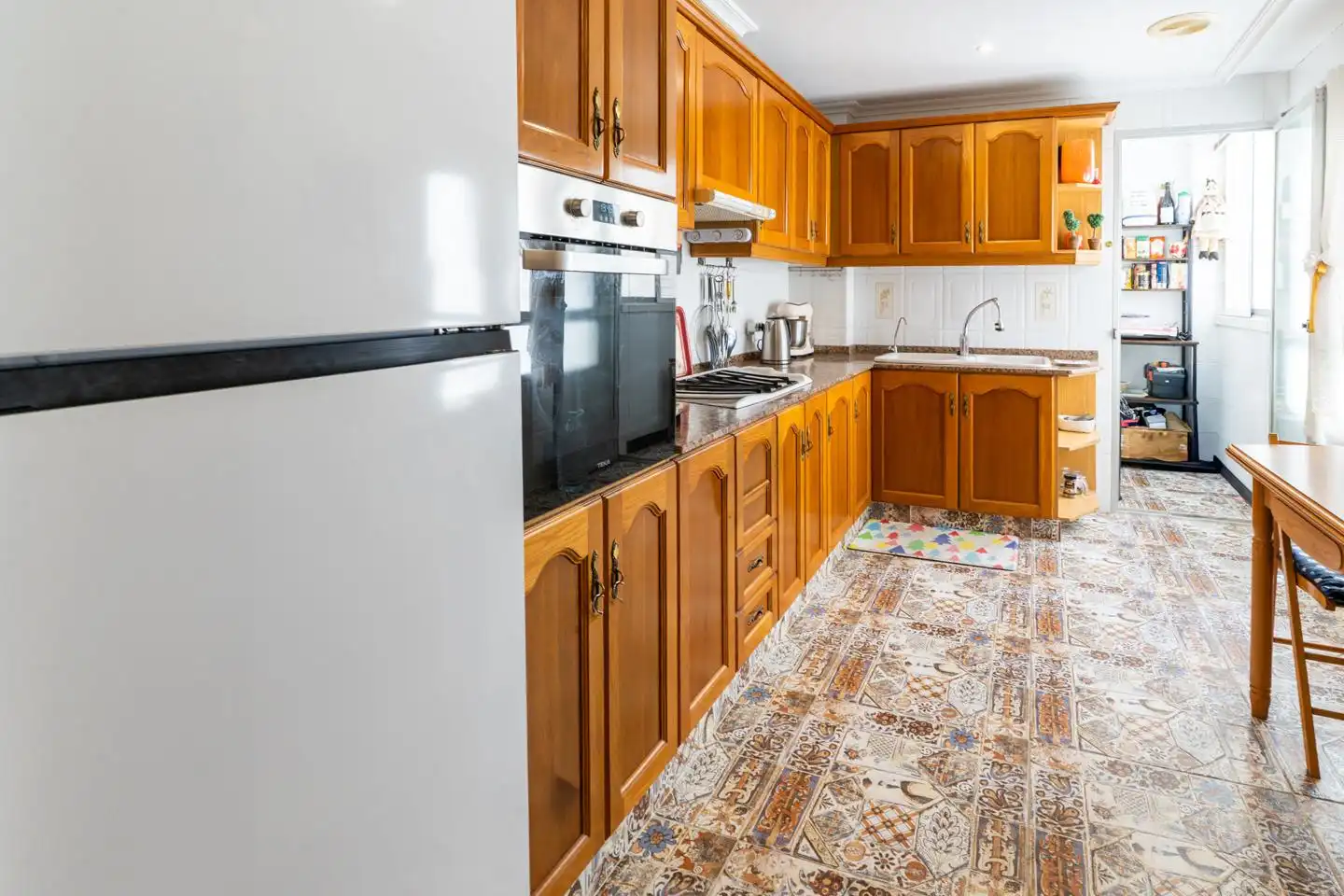 Kitchen of Flat for sale in Santa Pola  with Air Conditioner, Terrace and Furnished