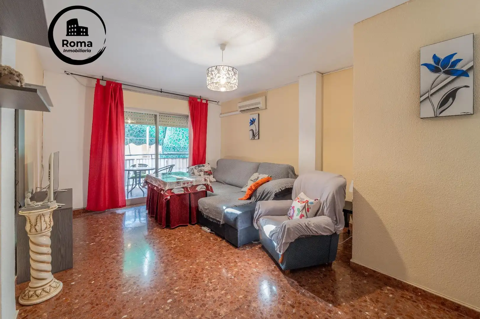 Sala de estar de Piso en venta en Maracena con Aire acondicionado, Amueblado y Balcón