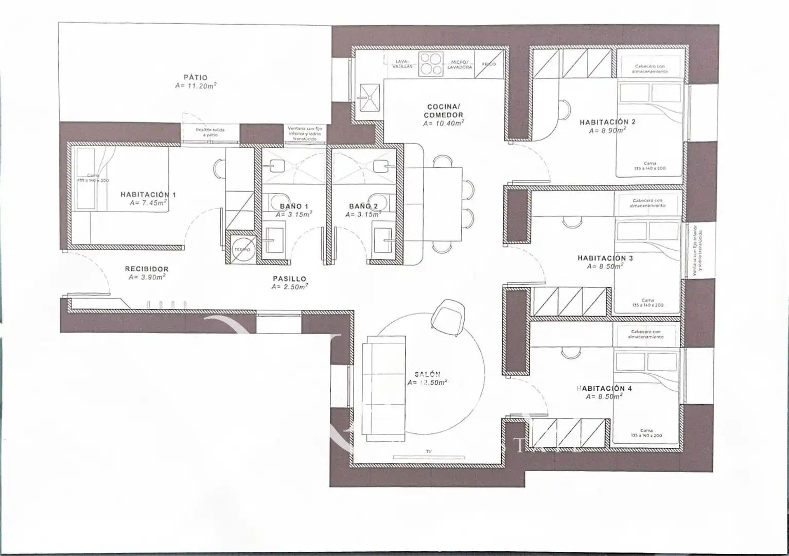 Flat for sale in Madrid  with Air Conditioner, Heating and Oven
