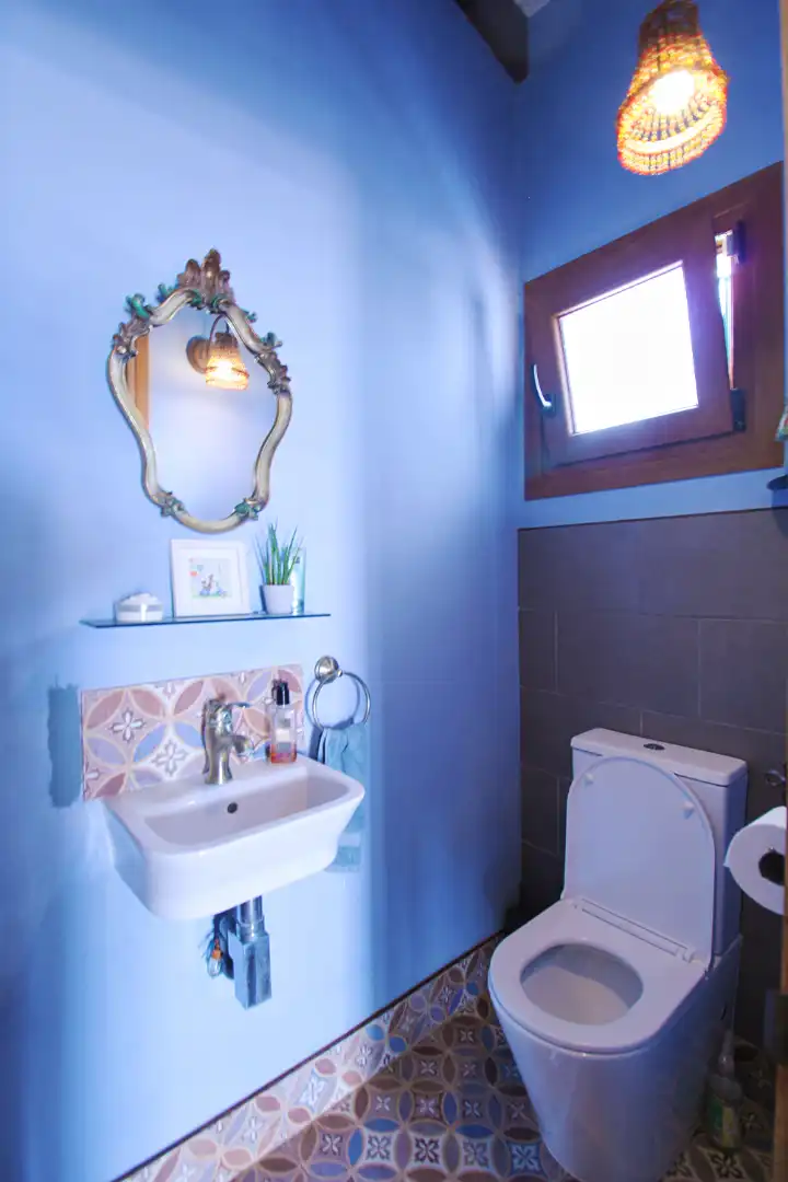 Baño de Finca rústica en venta en Mijas con Aire acondicionado, Calefacción y Jardín privado