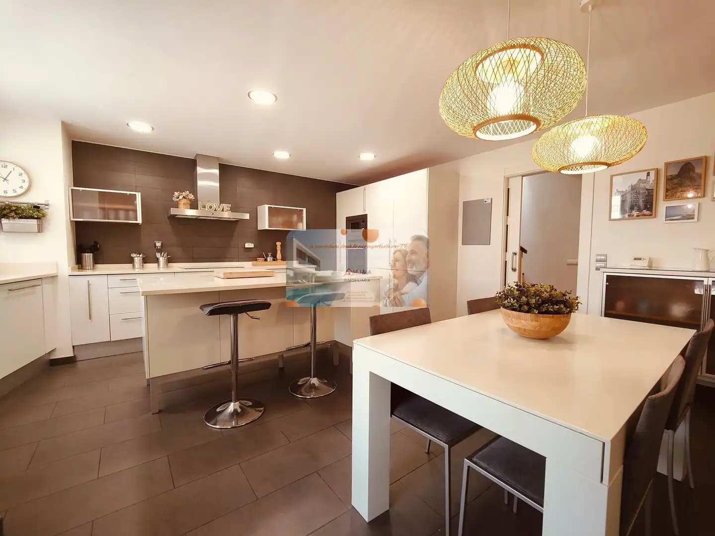 Cocina de Dúplex de alquiler en Castellón de la Plana / Castelló de la Plana con Aire acondicionado, Calefacción y Parquet