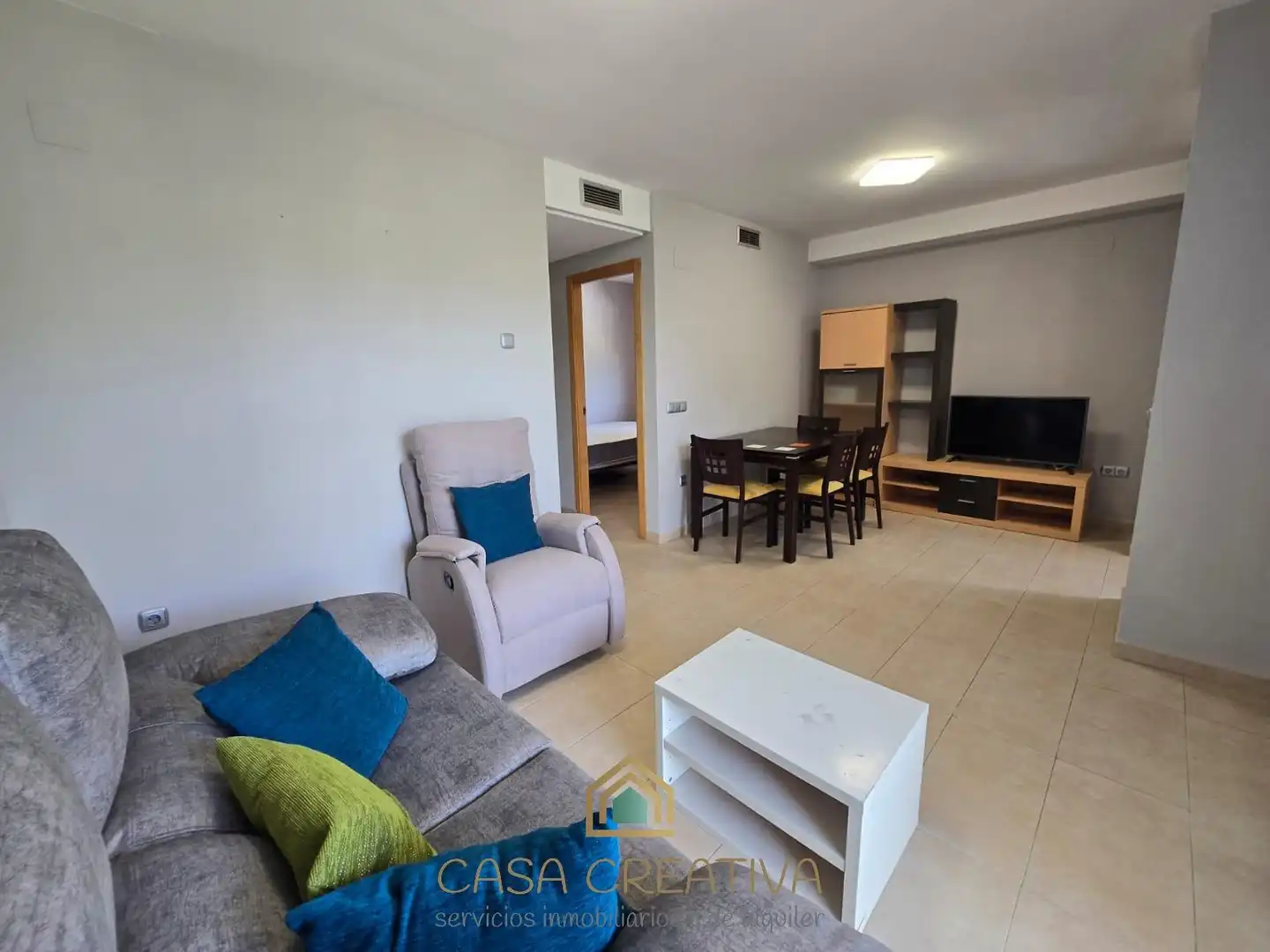 Living room of Apartments for rent in Puçol  with Air Conditioner, Private garden and Furnished